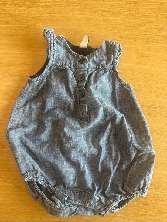 GAP Other - GAP Chambray Bubble Romper in Light Blue